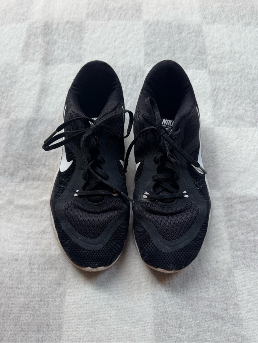 Nike Black and White Lightweight Running Sneakers